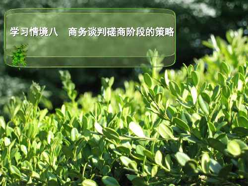 8磋商阶段策略