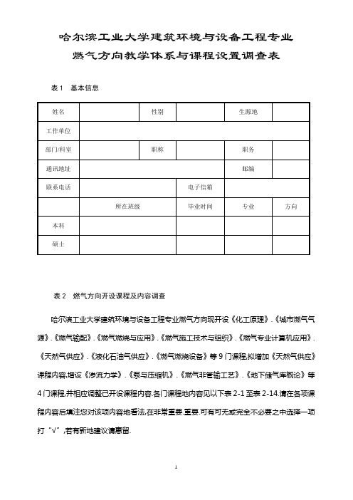 哈尔滨工业大学建筑环境与设备工程专业