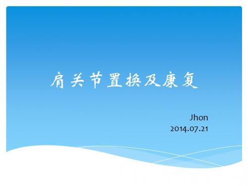 肩关节置换John