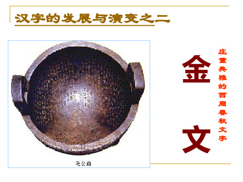 古代汉语2、金文