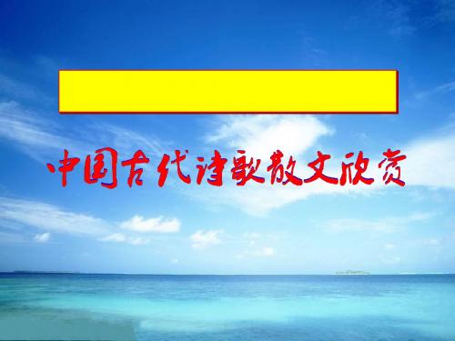 中国古代诗歌散文欣赏第六单元文无定格,贵在鲜活ppt实用课件