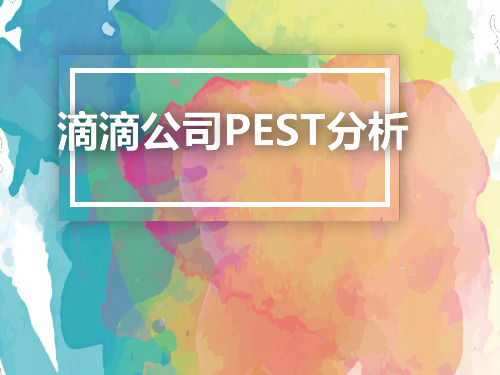 滴滴公司PEST分析