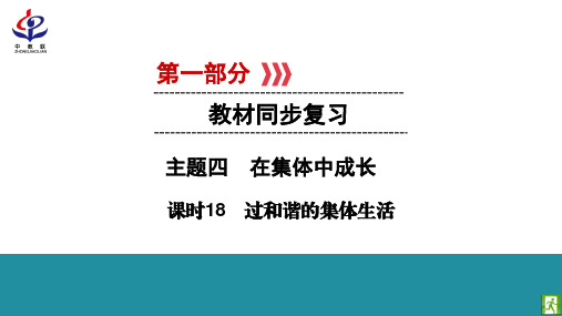 课时18 过和谐的集体生活     同步PPT课件    部编(统编)版九年级下《道德与法治》