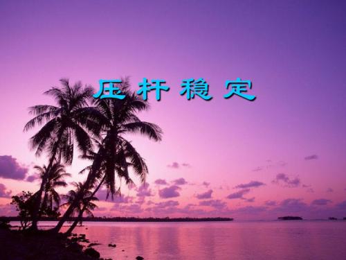第九章 压杆稳定