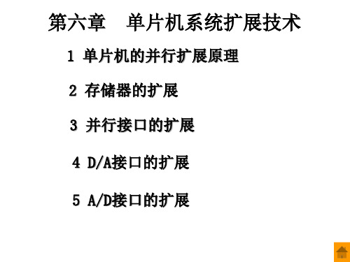 第6章单片机系统并行扩展PPT课件