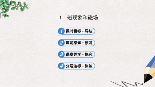 高中物理人教版课件选修3-1 3.1磁现象和磁场
