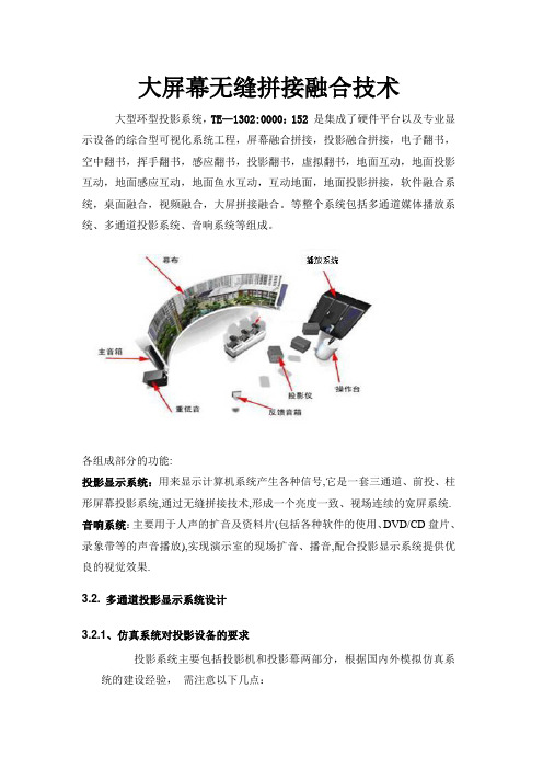 大屏幕无缝拼接融合技术