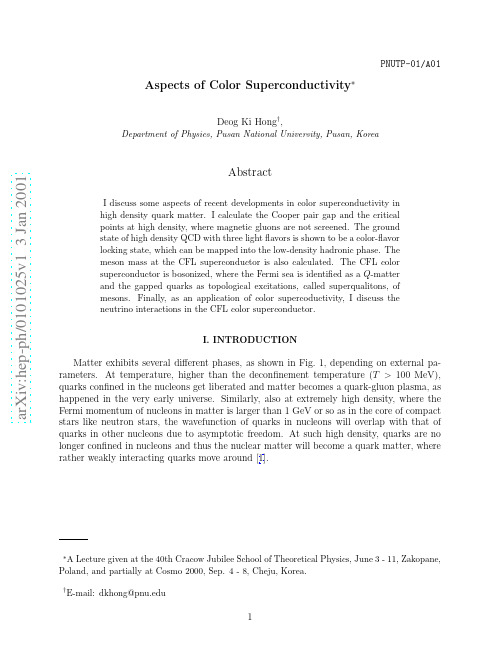Aspects of Color Superconductivity