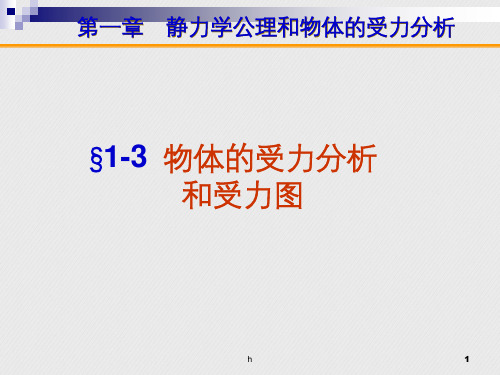 理论力学物体受力分析