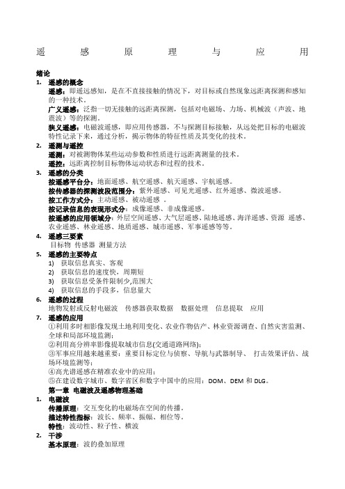 遥感原理与方法