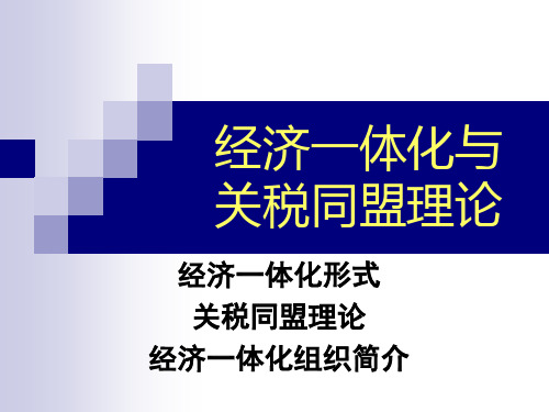 经济一体化与关税同盟理论(7)