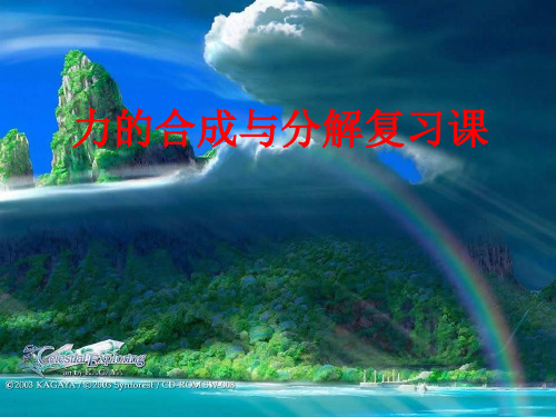 力的合成与分解复习PPT教学课件(1)