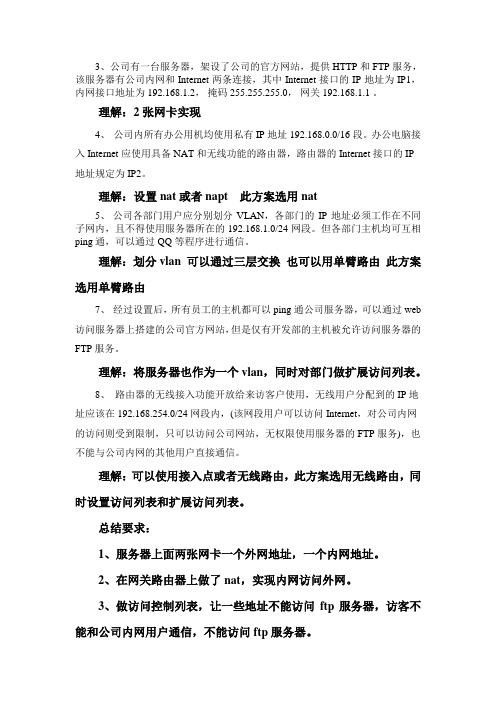 计算机网络pt实验