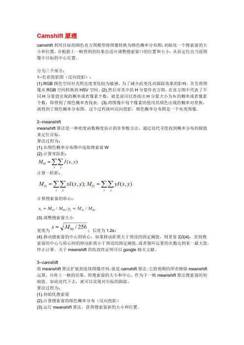 Camshift算法原理