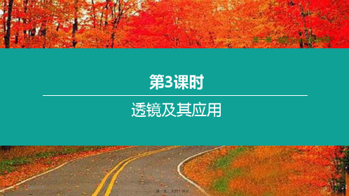 中考物理复习方案 第一篇 教材梳理 第03课时 透镜及其应用课件