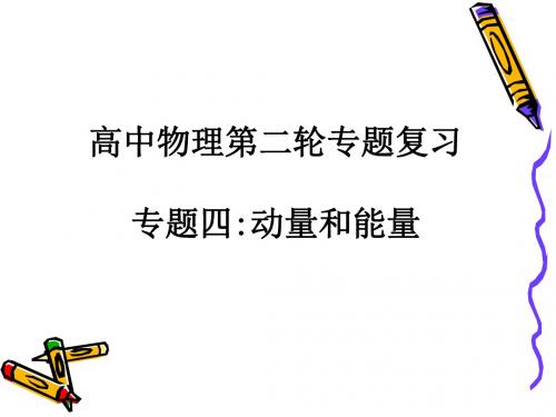 高考物理总复习四动量和能量专题复习课件人教版pps(精)