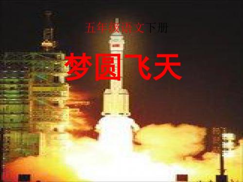 苏教版小学五年级语文下册《梦圆飞天》课件