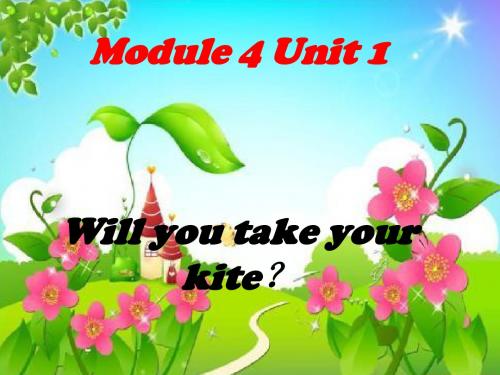 外研版(三年级起点)新标准小学英语四年级下册课件M4U1 Will you take your kite