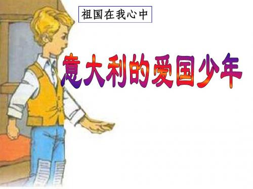 意大利的爱国少年2ppt