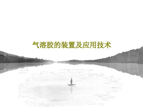 气溶胶的装置及应用技术共43页文档