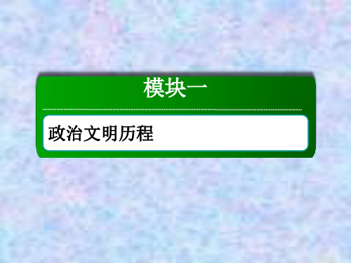 2021高考历史一轮复习人民版课件：15 民主政治的扩展