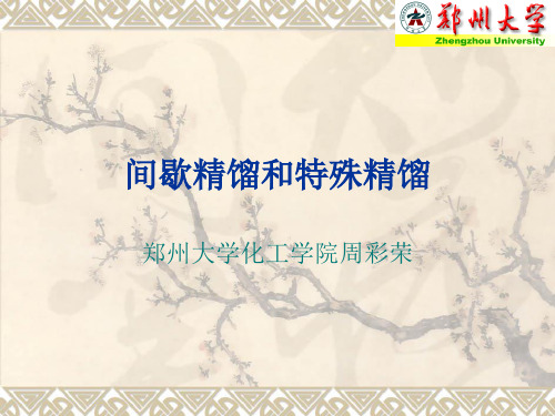 2 间歇精馏和反应精馏