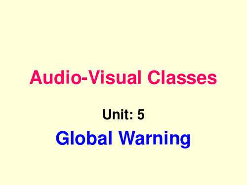 英语高级视听说 答案 Unit 5 Global Warning