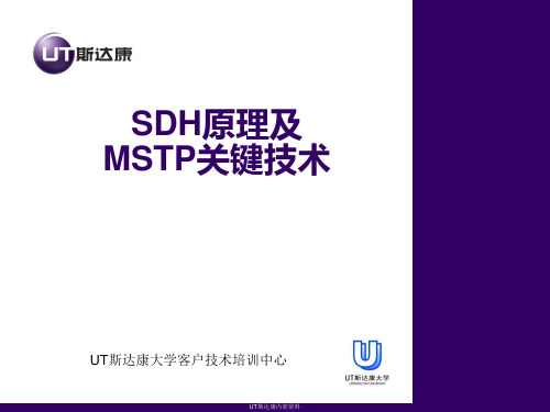 SDH原理及MSTP关键技术