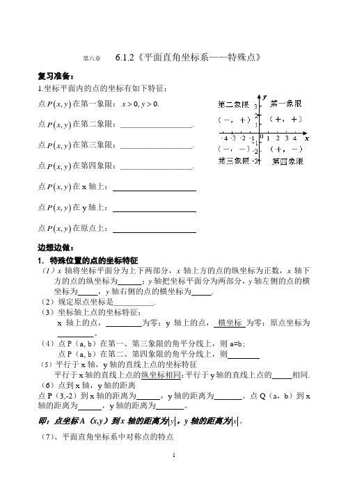 平面直角坐标系及其特殊点