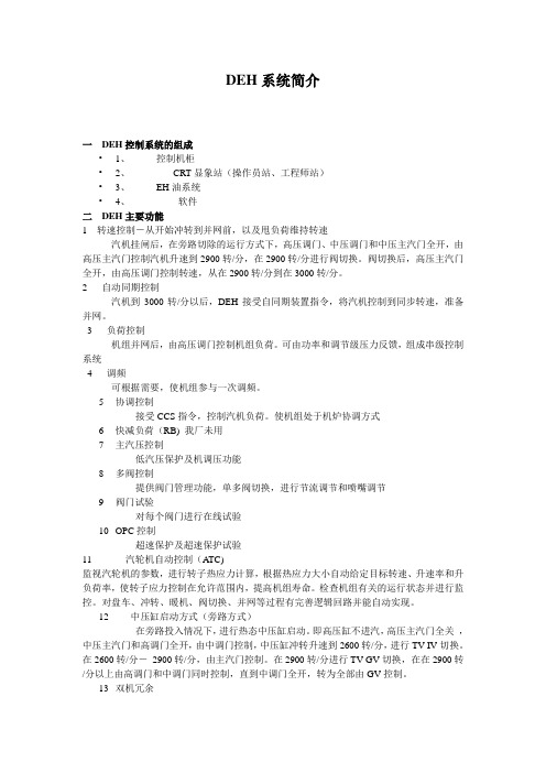 DEH系统简介