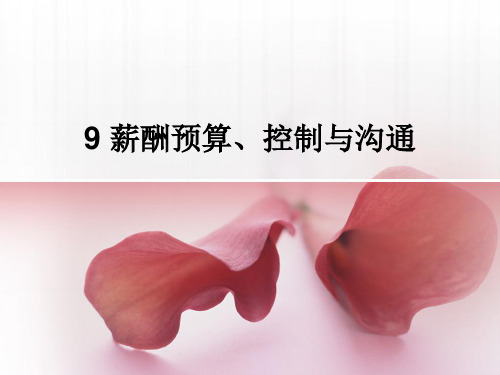 9薪酬预算、控制与沟通.ppt