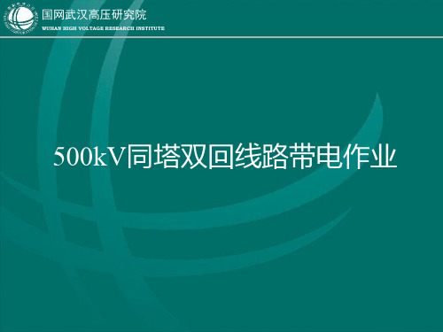 500kV同塔双回线路带电作业