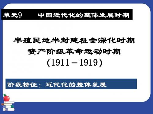 中国近代化的整体发展时期复习课件