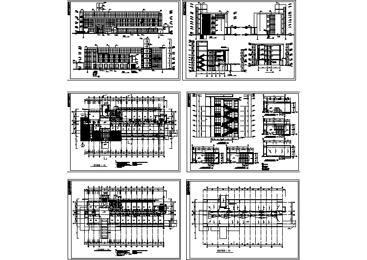 某地综合楼建筑设计cad方案施工图