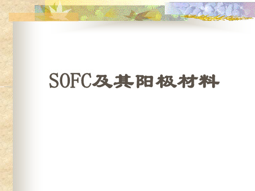 新能源材料-SOFC 固体氧化燃料电池-董德华资料