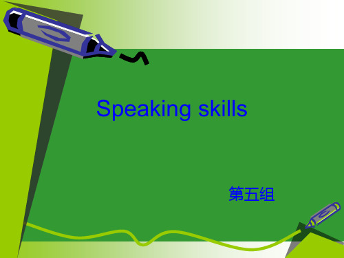 Speaking skills