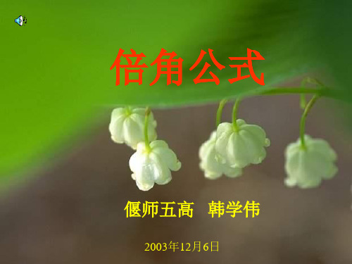 倍角公式PPT课件