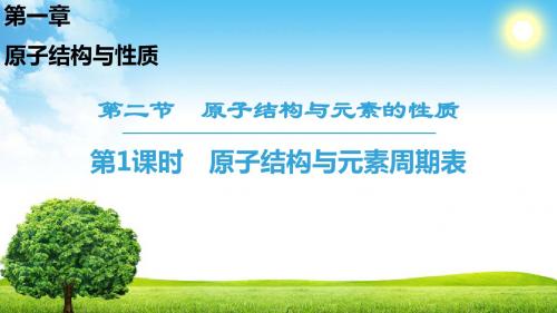 2019学年人教版高中化学选修三课件：第1章 第2节 第1课时 原子结构与元素周期表
