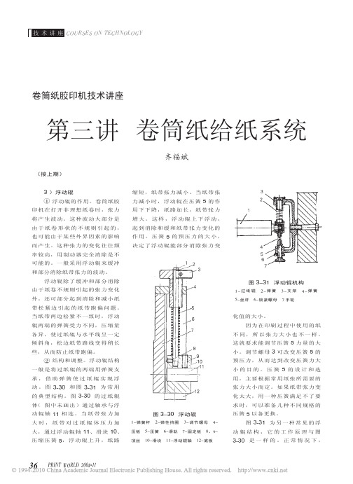 卷筒纸胶印机技术讲座第三讲卷筒纸给纸系统(4)