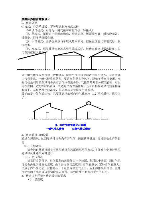 发酵床养猪舍建筑设计