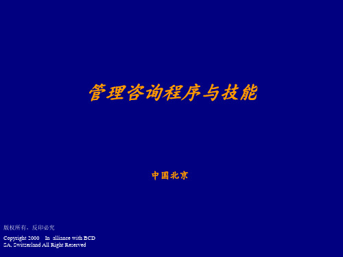 【企业咨询】全球四大管理咨询公司培训讲义德勤的管理咨询讲义