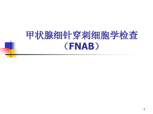 (精选课件)甲状腺细针穿刺细胞学检查终稿