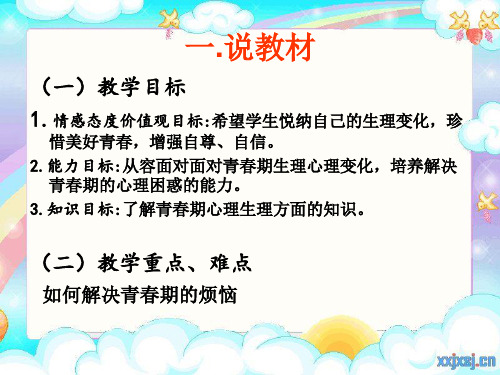 七年级政治上册 走进青课件 人教新课标版