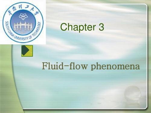 化工原理英文教材-流体流动部分chapter3