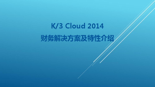 K3_Cloud财务解决方案