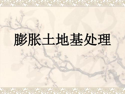 膨胀土地基处理资料