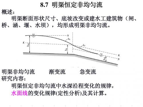 第8章02明渠恒定非均匀流