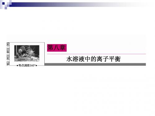 精品：2015届高考化学大一轮课件：8-27难溶电解质的溶解平衡