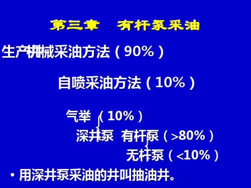 第三章有杆泵采油1-2011.5