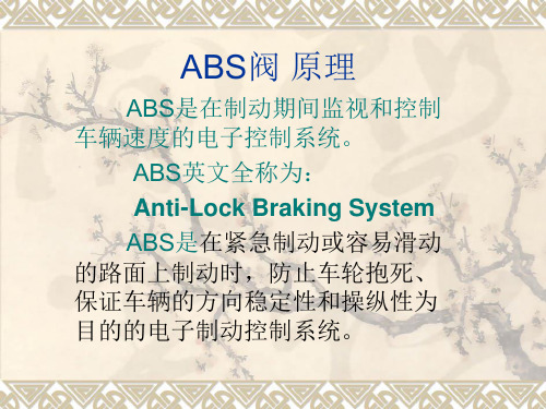 ABS阀 原理 ppt课件